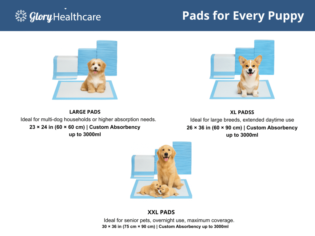 glory pet pads bulk l xl xxl